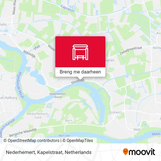 Nederhemert, Kapelstraat kaart