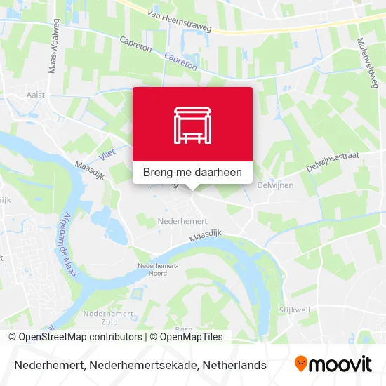 Nederhemert, Nederhemertsekade kaart