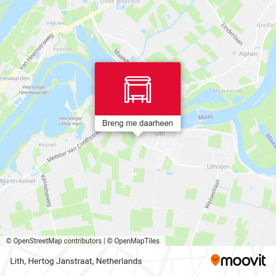 Lith, Hertog Janstraat kaart