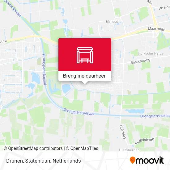 Drunen, Statenlaan kaart