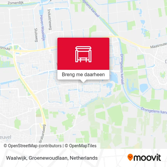 Waalwijk, Groenewoudlaan kaart