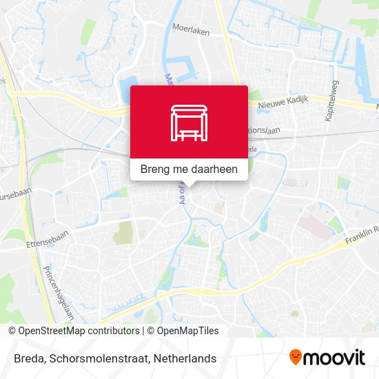Breda, Schorsmolenstraat kaart