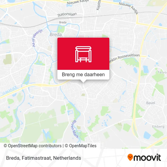 Breda, Fatimastraat kaart