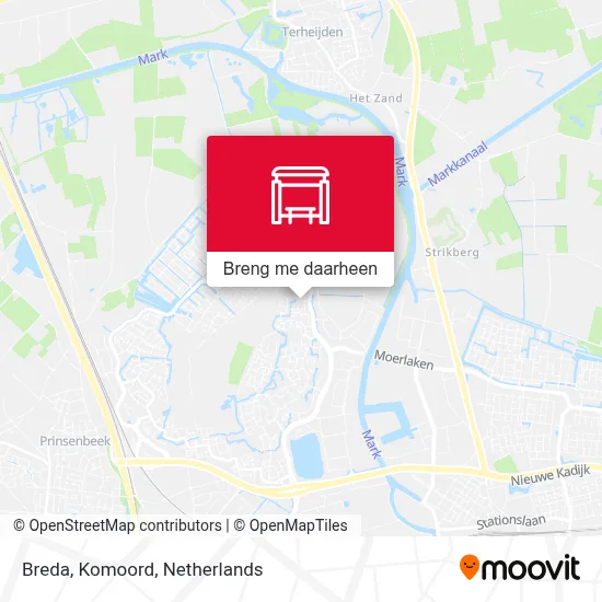 Breda, Komoord kaart