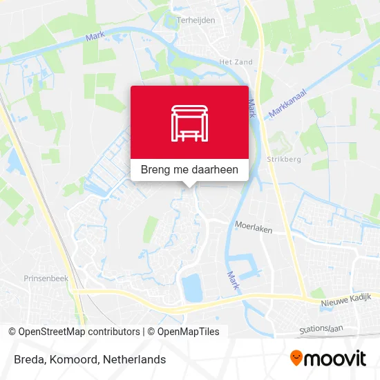 Breda, Komoord kaart