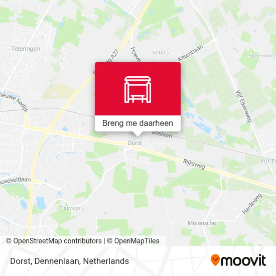 Dorst, Dennenlaan kaart