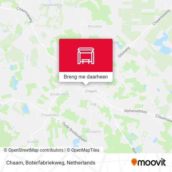Chaam, Boterfabriekweg kaart