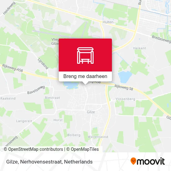 Gilze, Nerhovensestraat kaart