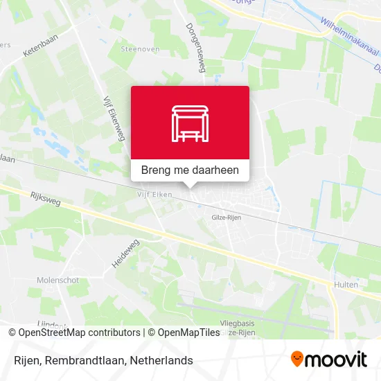 Rijen, Rembrandtlaan kaart