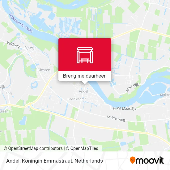 Andel, Koningin Emmastraat kaart