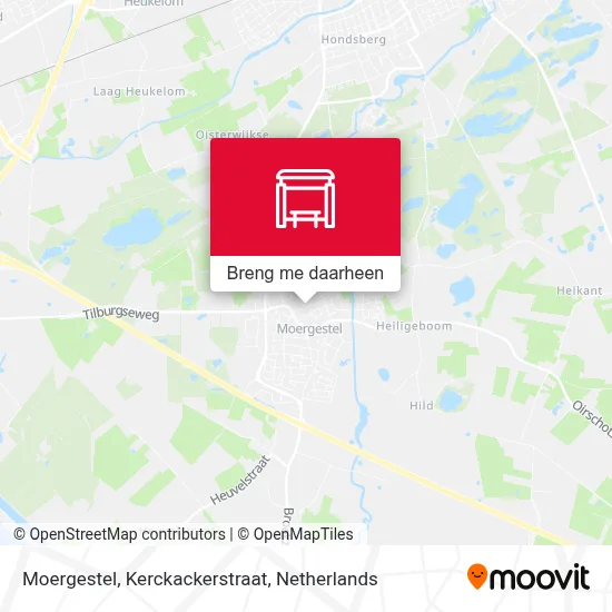Moergestel, Kerckackerstraat kaart