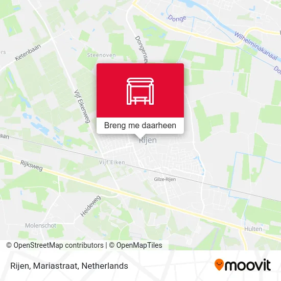 Rijen, Mariastraat kaart