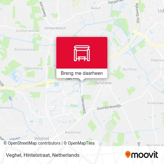 Veghel, Hintelstraat kaart