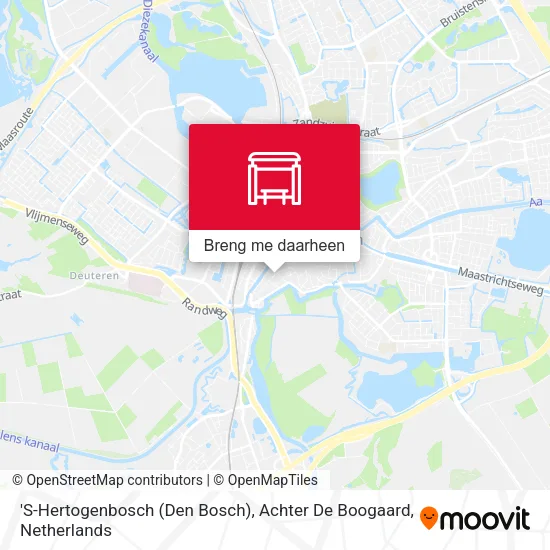 'S-Hertogenbosch (Den Bosch), Achter De Boogaard kaart