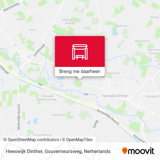 Heeswijk Dinther, Gouverneursweg kaart