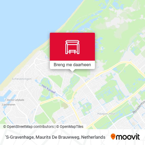'S-Gravenhage, Maurits De Brauwweg kaart