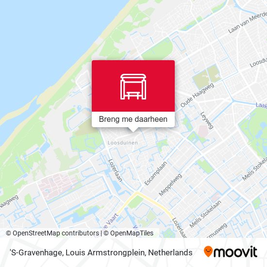 'S-Gravenhage, Louis Armstrongplein kaart