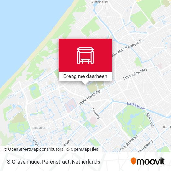 'S-Gravenhage, Perenstraat kaart