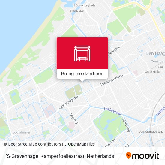 'S-Gravenhage, Kamperfoeliestraat kaart