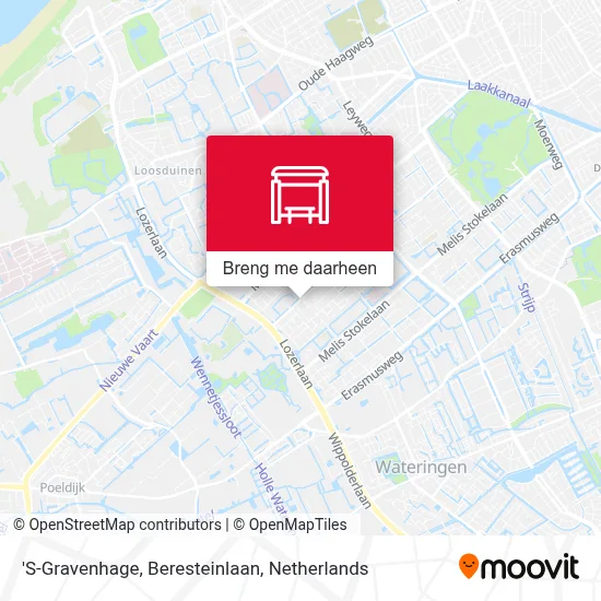 'S-Gravenhage, Beresteinlaan kaart