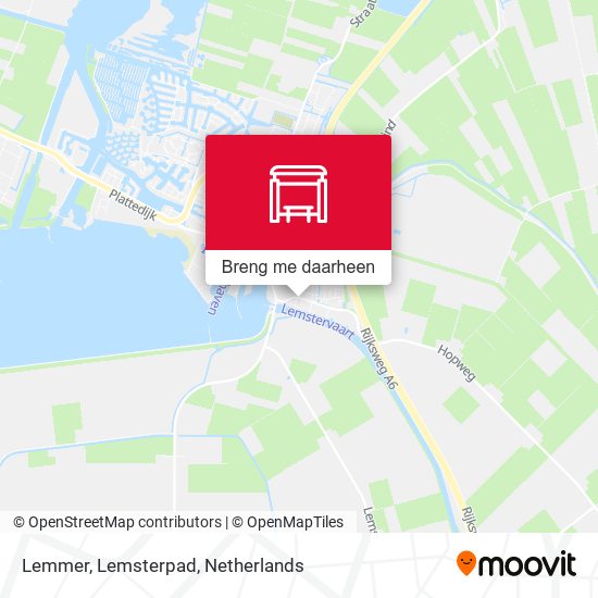 Lemmer, Lemsterpad kaart