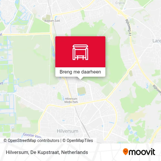 Hilversum, De Kupstraat kaart