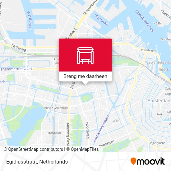 Egidiusstraat kaart