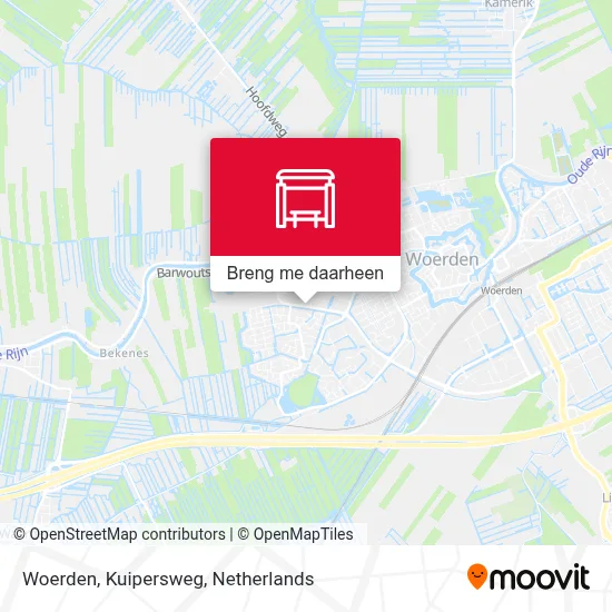 Woerden, Kuipersweg kaart