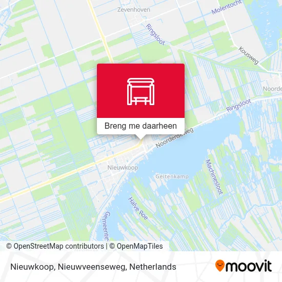 Nieuwkoop, Nieuwveenseweg kaart