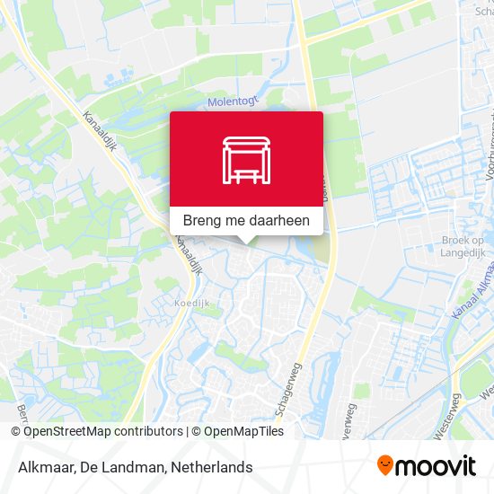 Alkmaar, De Landman kaart