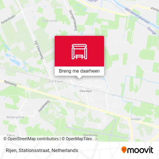 Rijen, Stationsstraat kaart