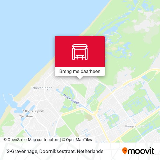 'S-Gravenhage, Doorniksestraat kaart