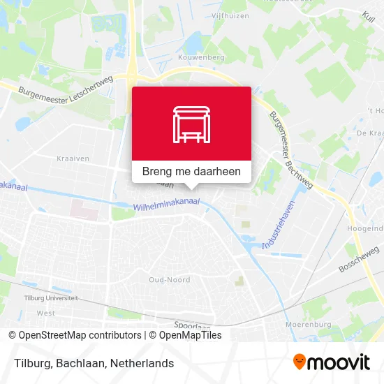 Tilburg, Bachlaan kaart
