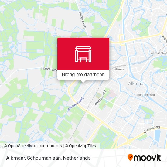 Alkmaar, Schoumanlaan kaart