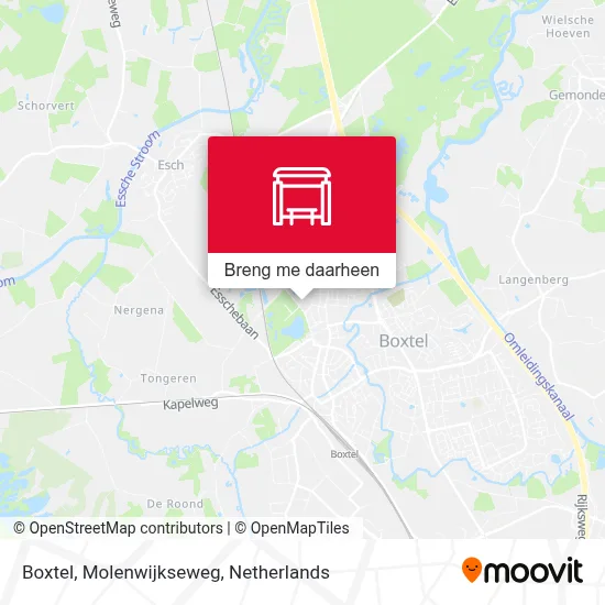 Boxtel, Molenwijkseweg kaart