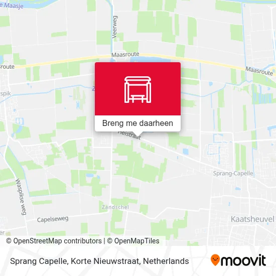 Sprang Capelle, Korte Nieuwstraat kaart