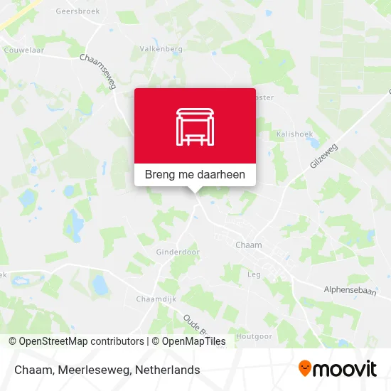 Chaam, Meerleseweg kaart