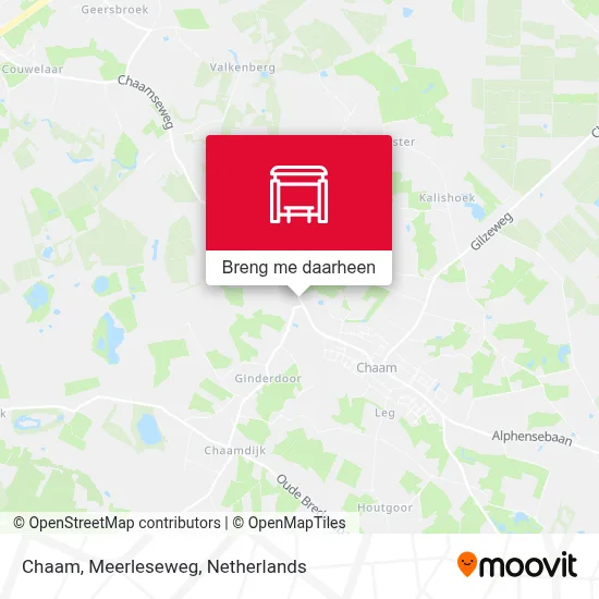 Chaam, Meerleseweg kaart