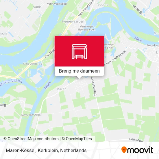 Maren-Kessel, Kerkplein kaart