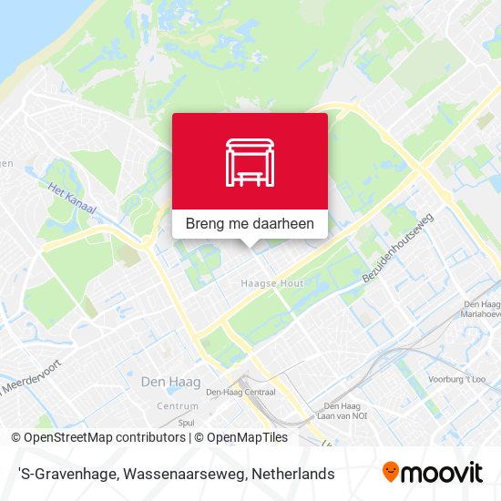 'S-Gravenhage, Wassenaarseweg kaart