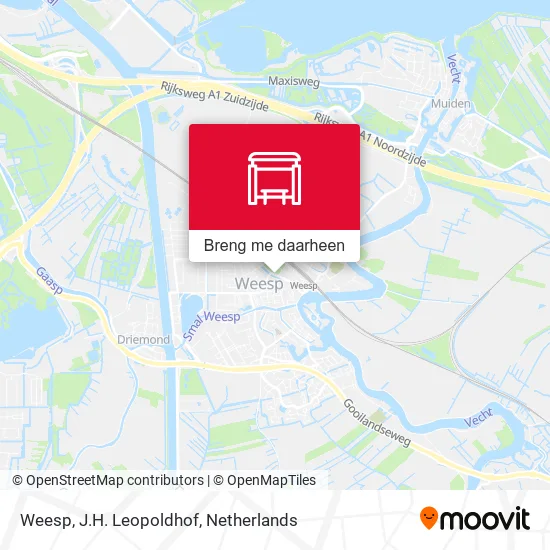 Weesp, J.H. Leopoldhof kaart