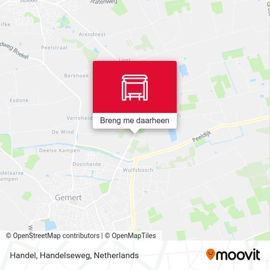 Handel, Handelseweg kaart