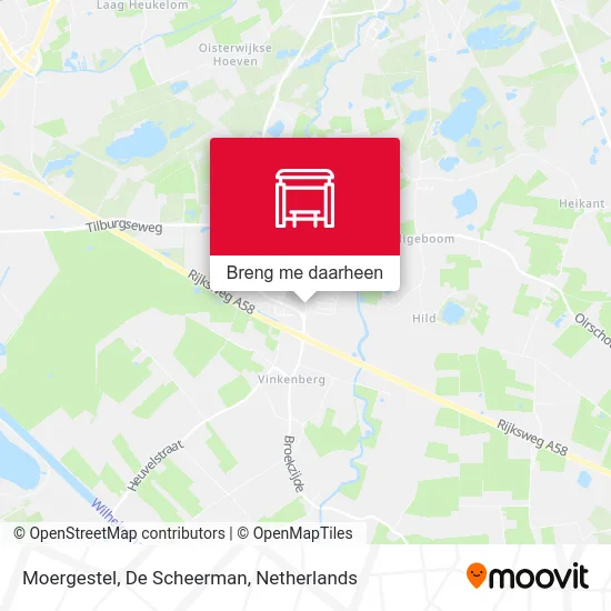 Moergestel, De Scheerman kaart