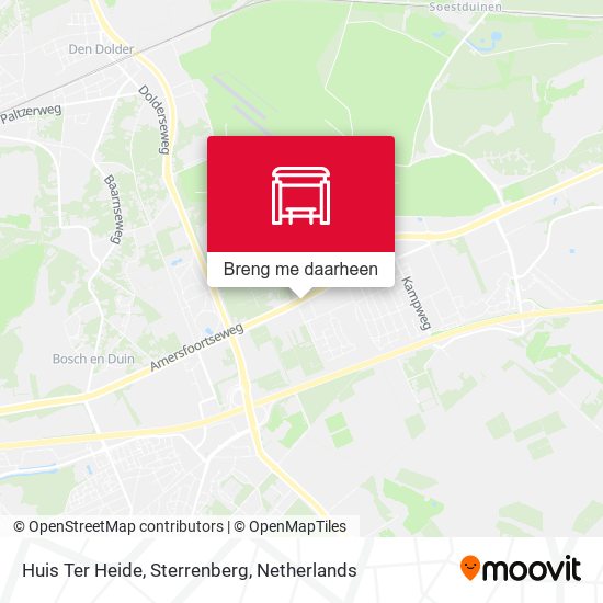 Huis Ter Heide, Sterrenberg kaart