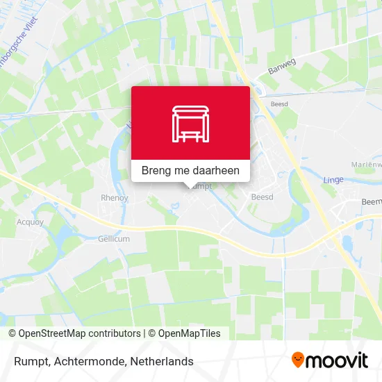 Rumpt, Achtermonde kaart
