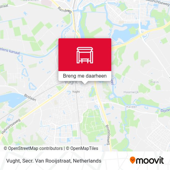 Vught, Secr. Van Rooijstraat kaart