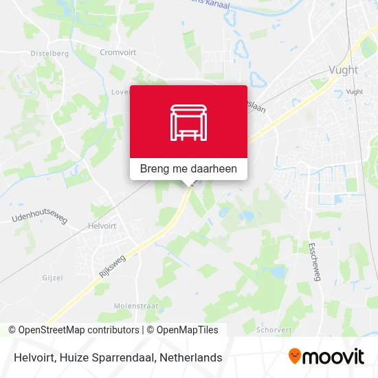 Helvoirt, Huize Sparrendaal kaart