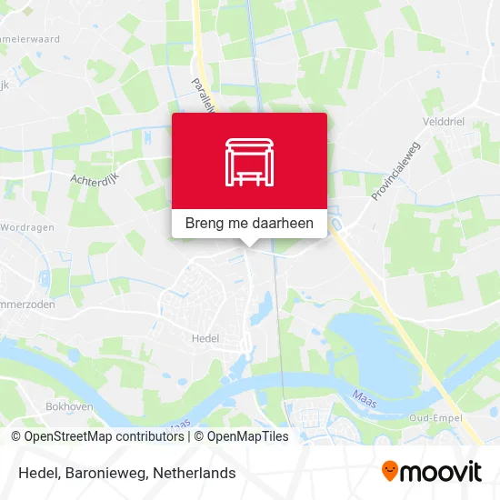 Hedel, Baronieweg kaart