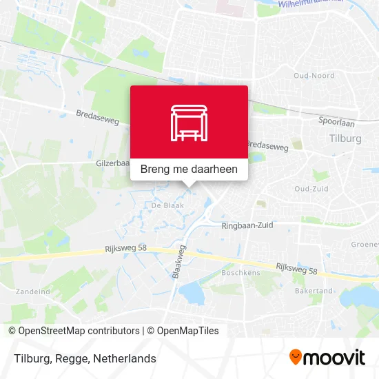 Tilburg, Regge kaart