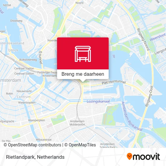 Rietlandpark kaart